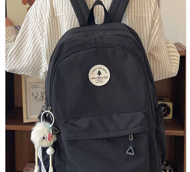 Capacity Simple Female Junior High Good-looking Male College Middle School Students' Schoolbags