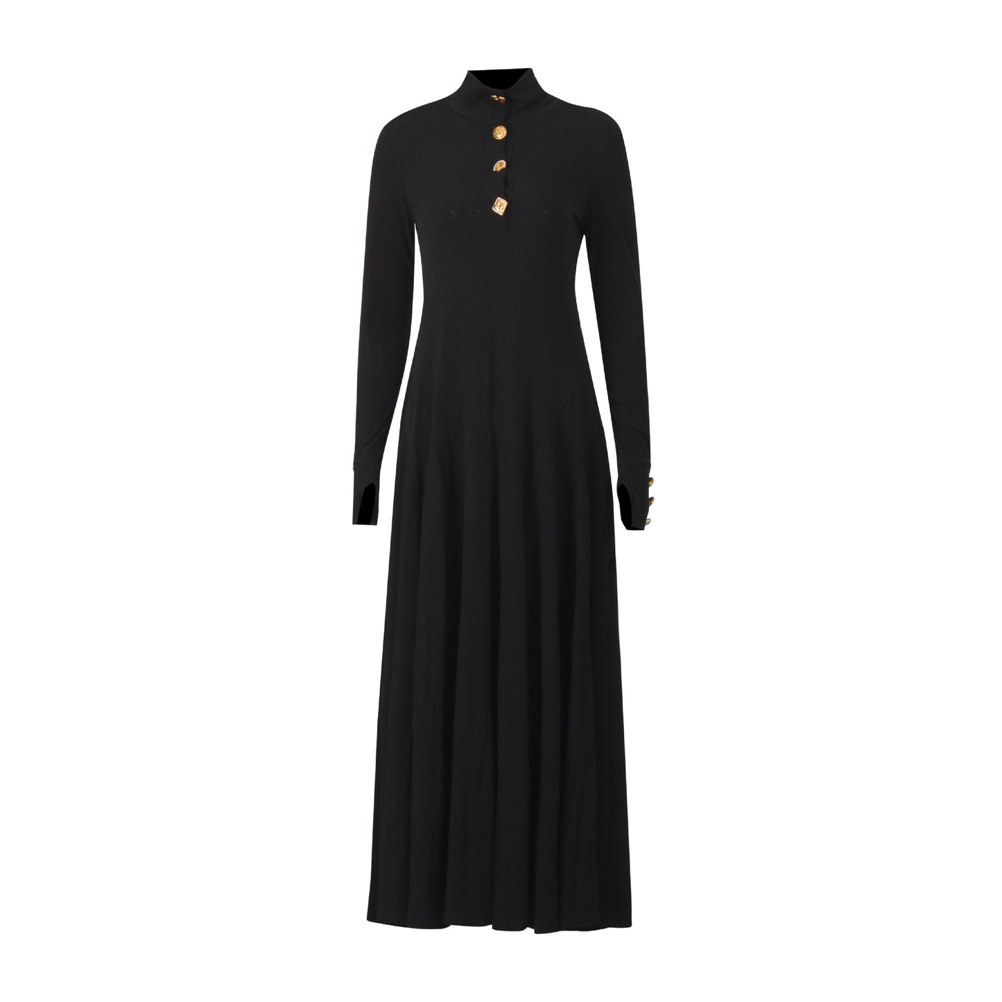 Women's Simple Black Elegant Dress Autumn High-grade Dresses