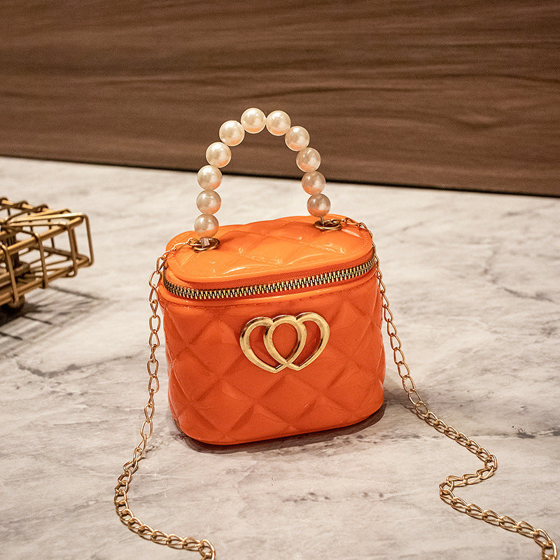 Women's Fashion Mini Rhombus Gel Pairs Of Shoulder Bags