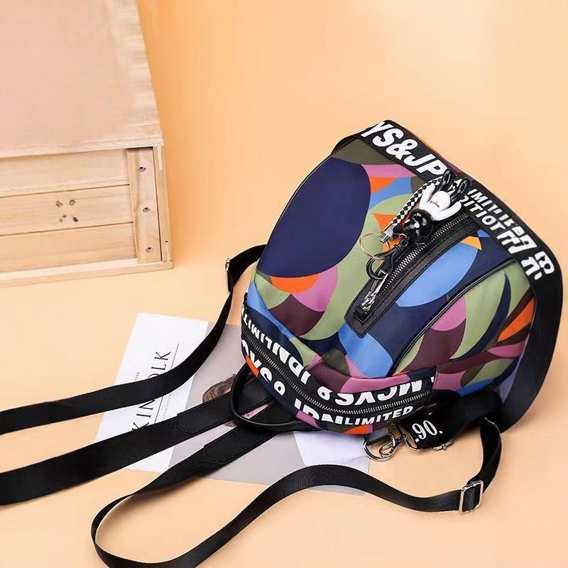 Classic Durable Nylon Waterproof Color Shell Backpacks