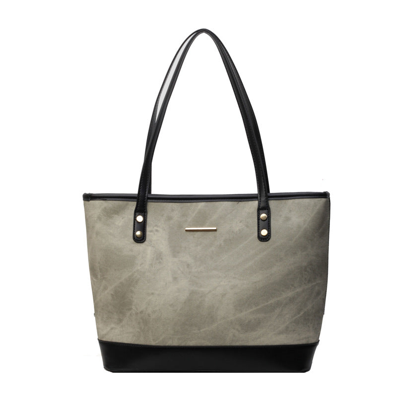 Women's Large Capacity Retro Versatile Simple Fashion Tote Bags