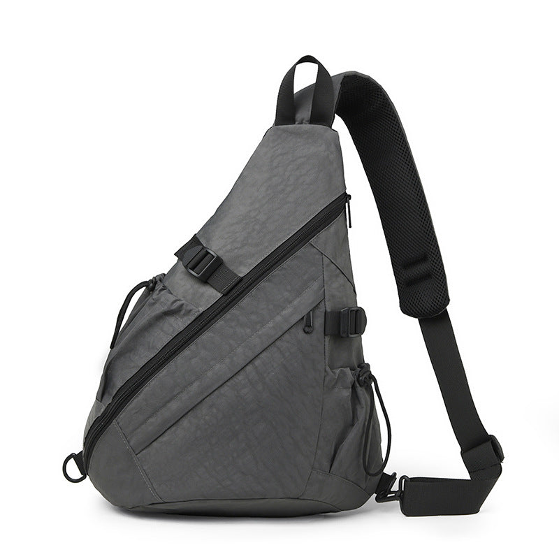 Nylon Trendy Style Unisex Contrast Color Men's Messenger Bags