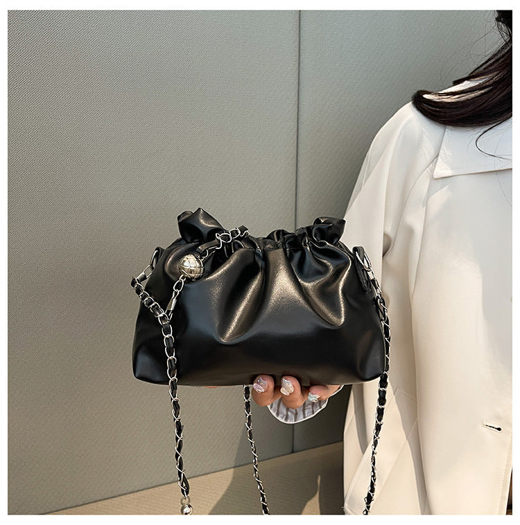Women's Advanced Texture Chain Niche Western Style Shoulder Bags