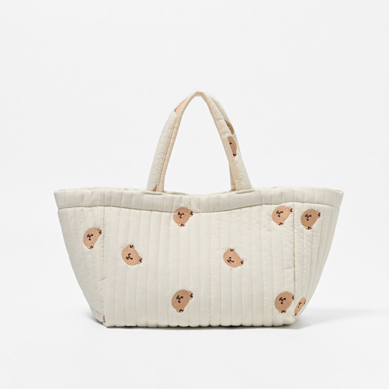 Cotton Mummy Washed Fabric Short Distance Bags