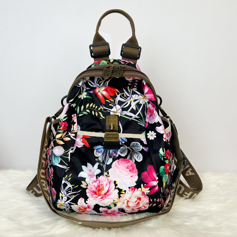 Women's Ethnic Style Waterproof Oxford Cloth Backpacks