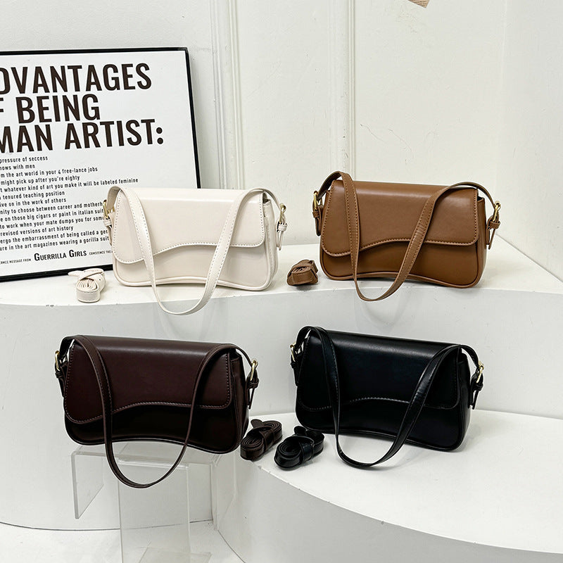 Women's Flip Magnetic Snap Commuting Fashion Simple Underarm Shoulder Bags
