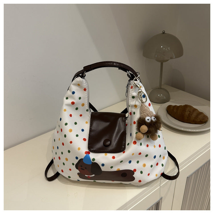 Sausage Puppy Leisure Commute Large Capacity Shoulder Bags