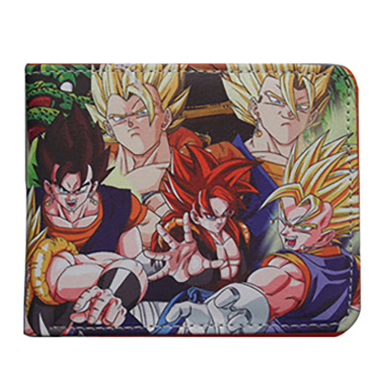 Dragon Ball Short Fold Super Leather Ladies Wallets