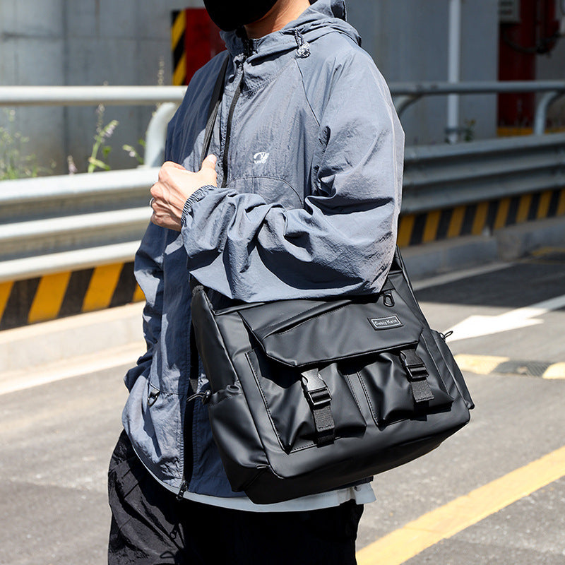 Men's Fashion Tooling Style Leisure Commute Large Men's Messenger Bags