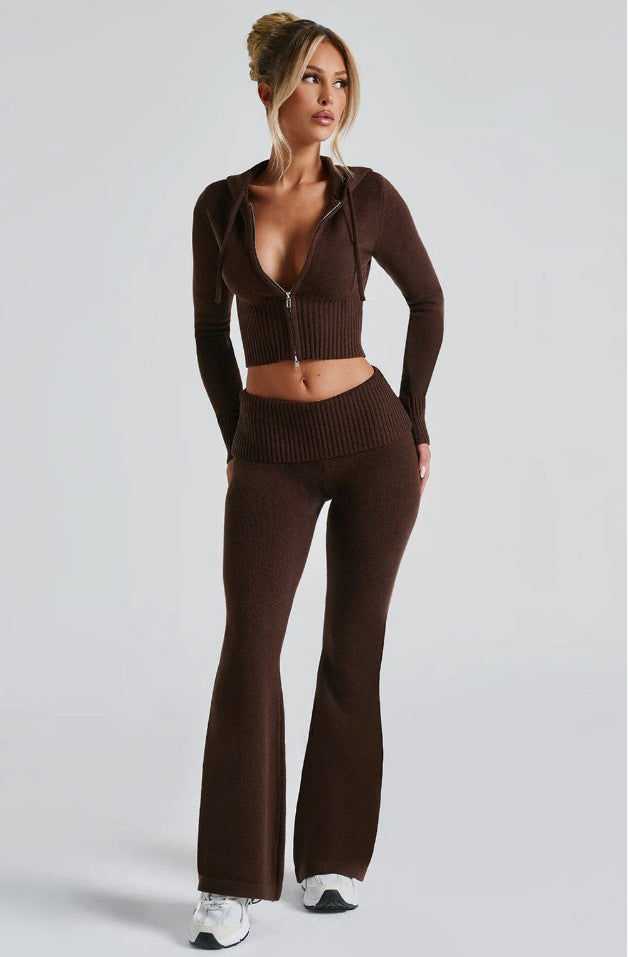 Women's Spring Slim Fit Hood Casual Fashion Suits