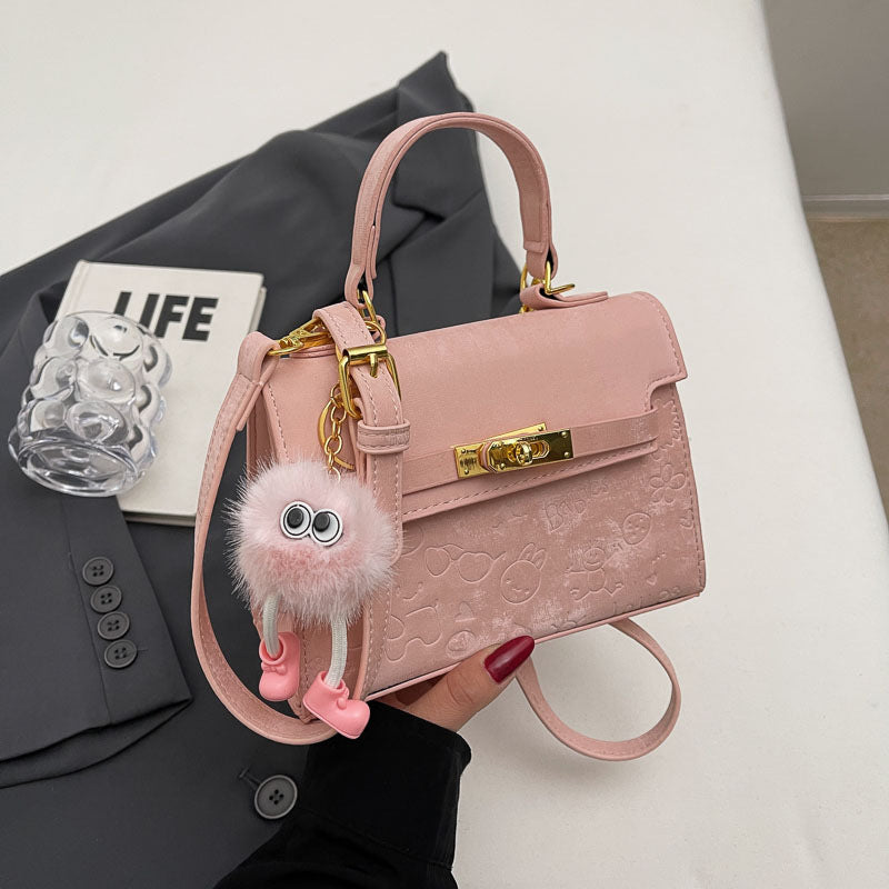 Women's Popular Texture Fashion Design Portable Kelly Crossbody Bags