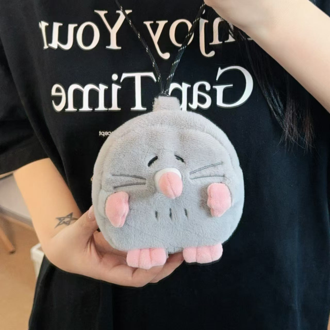 Mole Disk Couple Birthday Gift Plush Bags