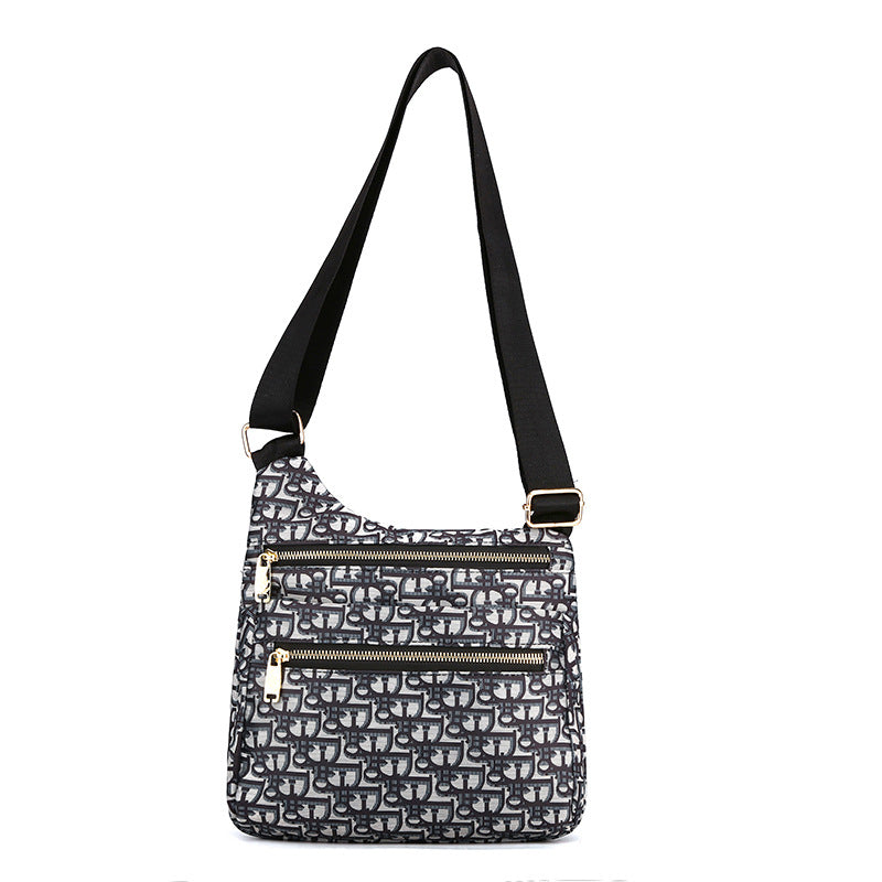 Women's Capacity Multilayer One Nylon Cloth Simple Crossbody Bags