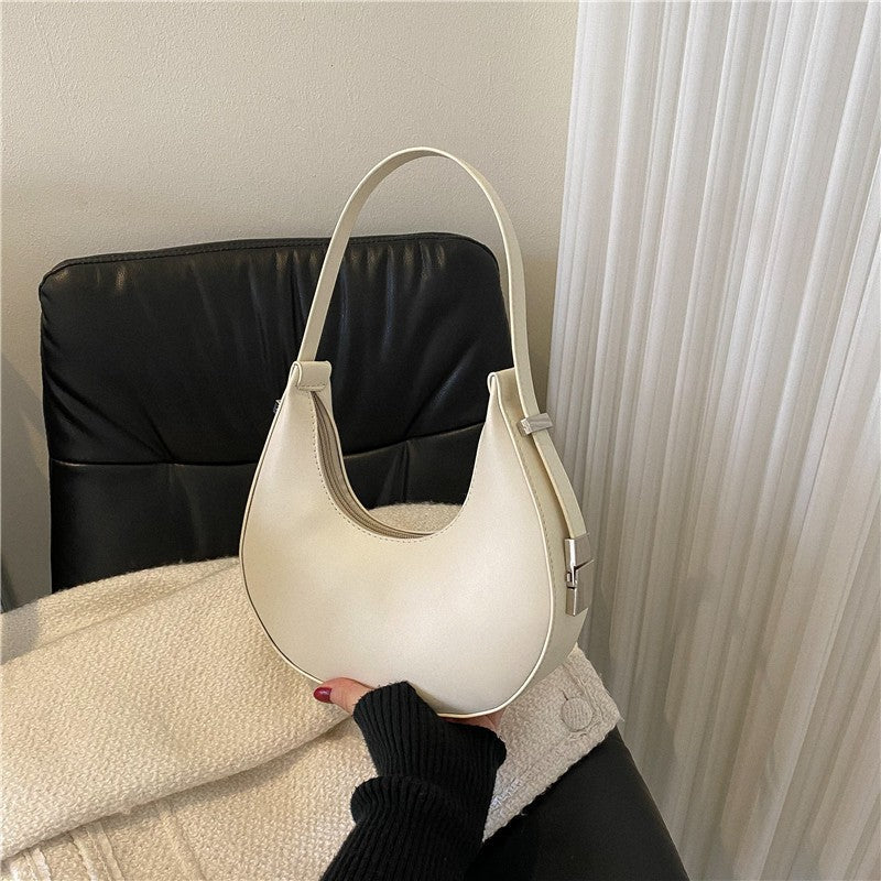 Women's French Moon Saddle Baguette Advanced Texture Armpit Bags