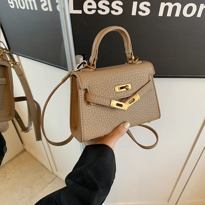 Women's Fashion Advanced Texture Niche Portable Kelly Shoulder Bags