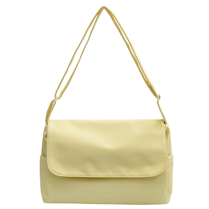 Style Simple Pure Color Artistic Preppy Bags