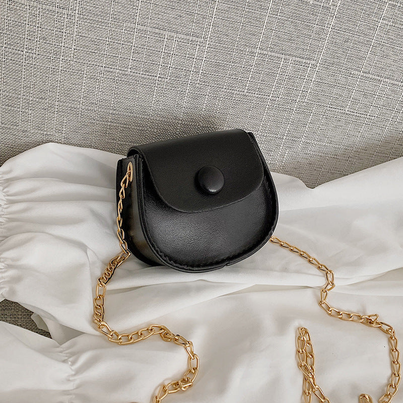 Women's Western Style Autumn Mini Solid Color Shoulder Bags