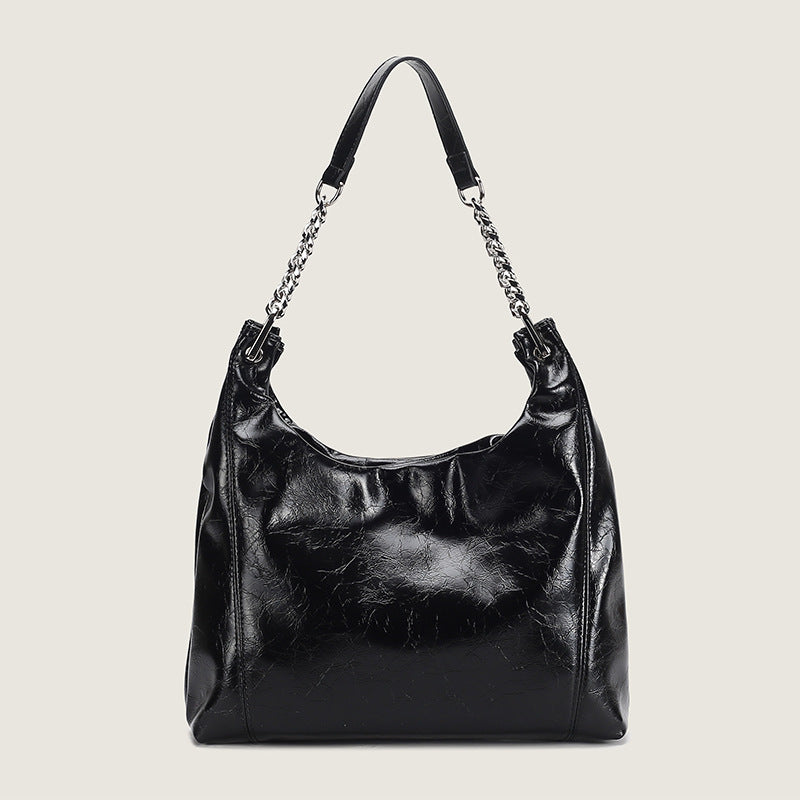 Women's Retro Large Capacity Underarm Korean Fashionable Shoulder Bags