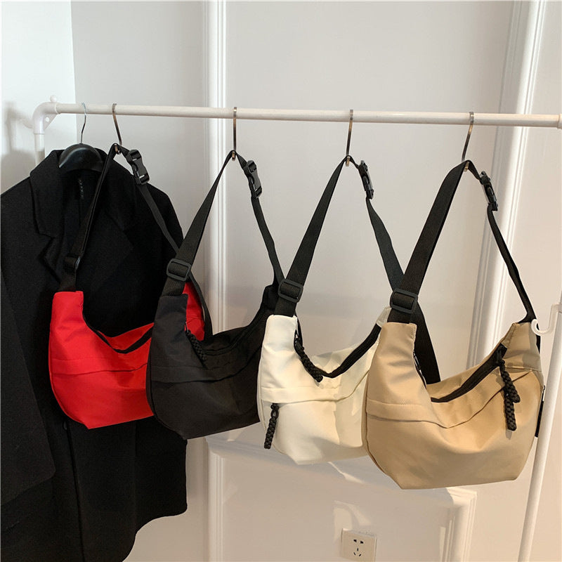 Women's Nylon Dumplings Trendy Lightweight Underarm Minority Crossbody Bags
