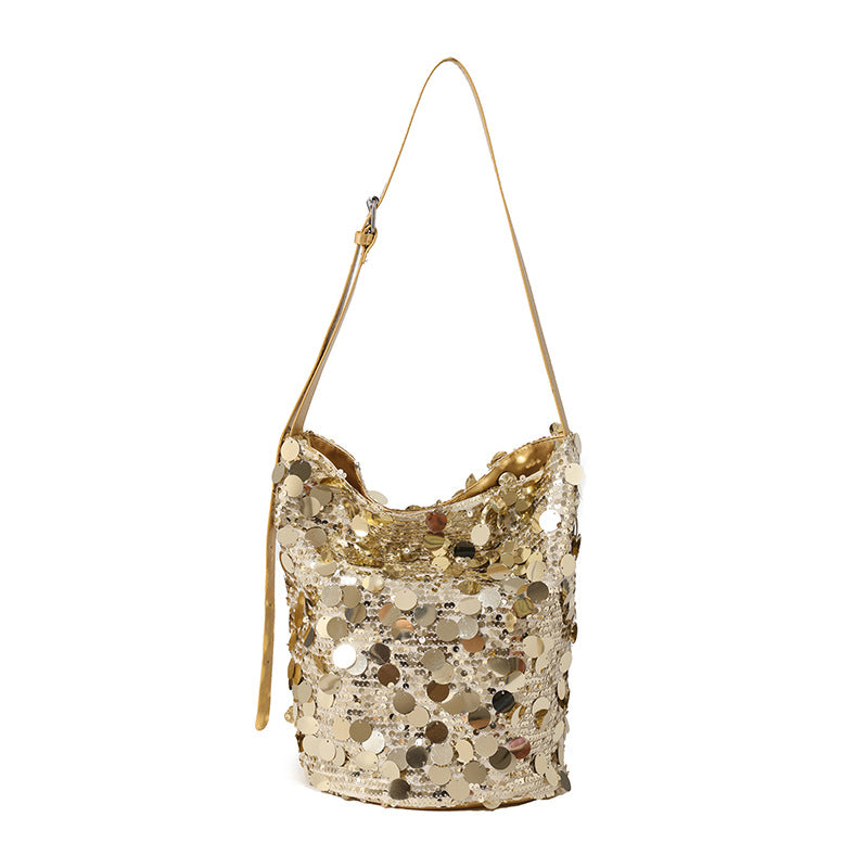 Women's Popular Sequined Design Versatile Chain Bags