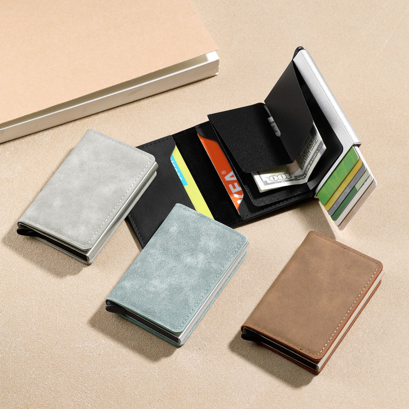 Women's & Men's & Metal Automatic Pop-up Cassette Refined Card Holder