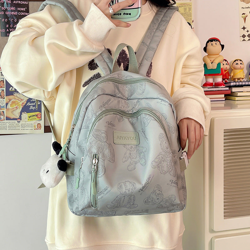 Schoolgirl Niche Korean Style Lightweight Printing Backpacks