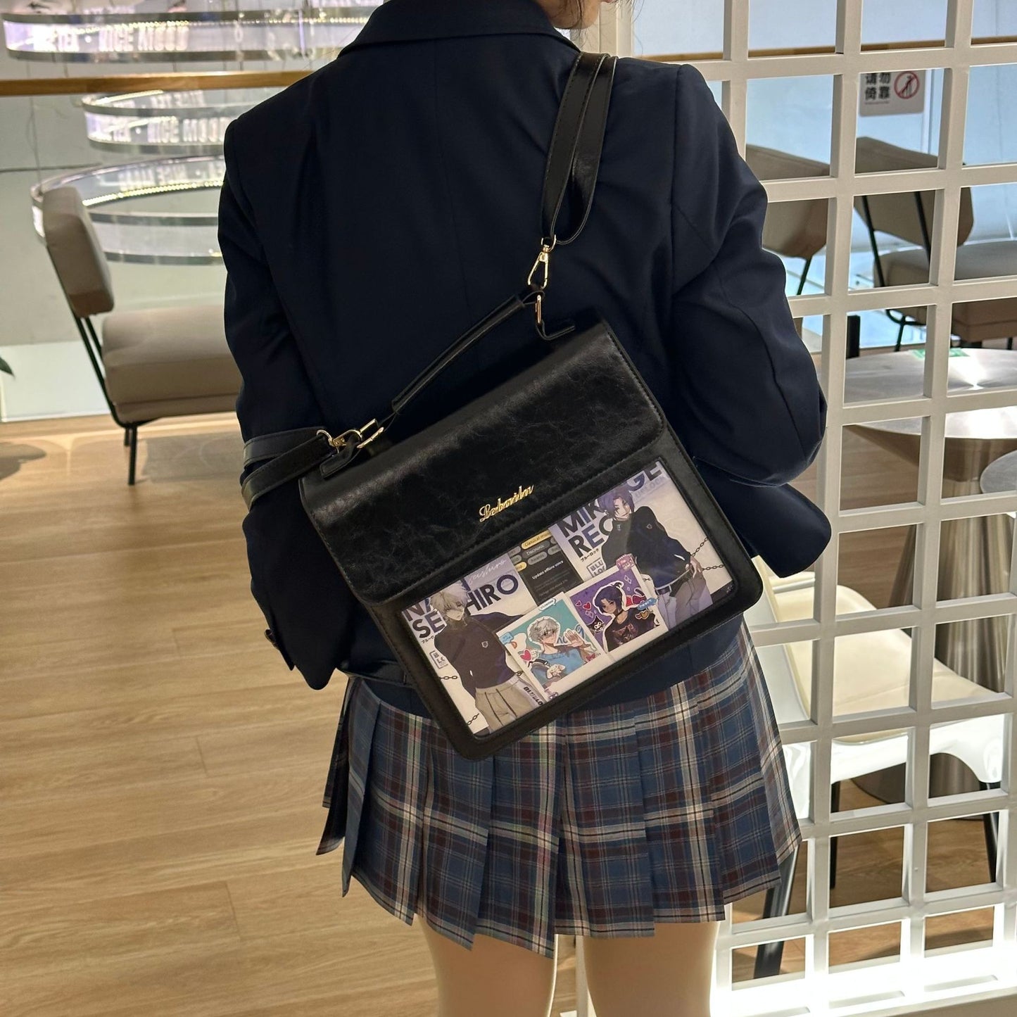 Style Cartoon Uniform Sense Daily Female Backpacks