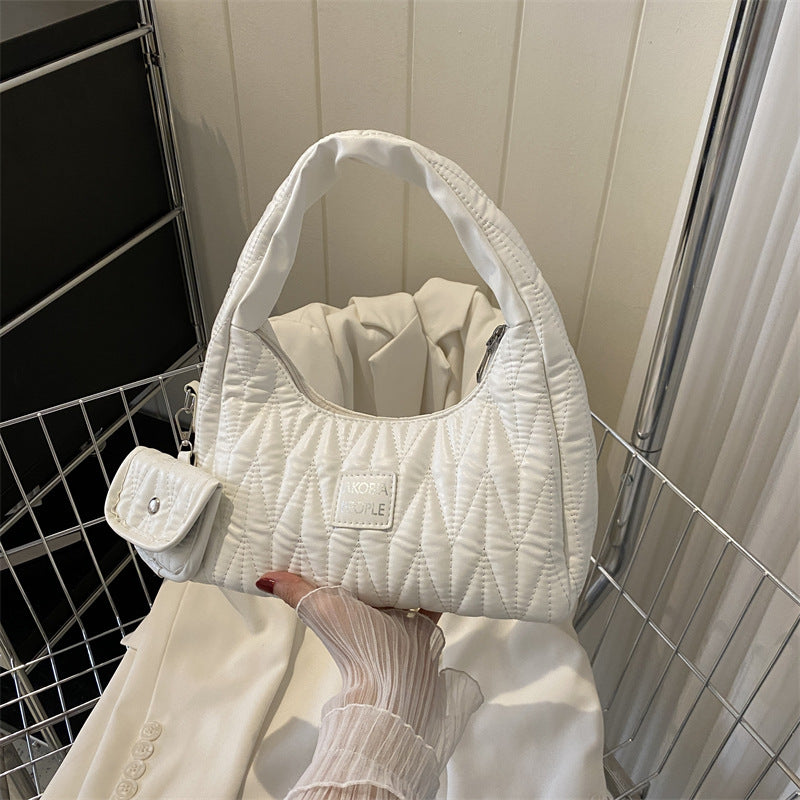 Female Summer Pure Color Trendy Underarm Bags
