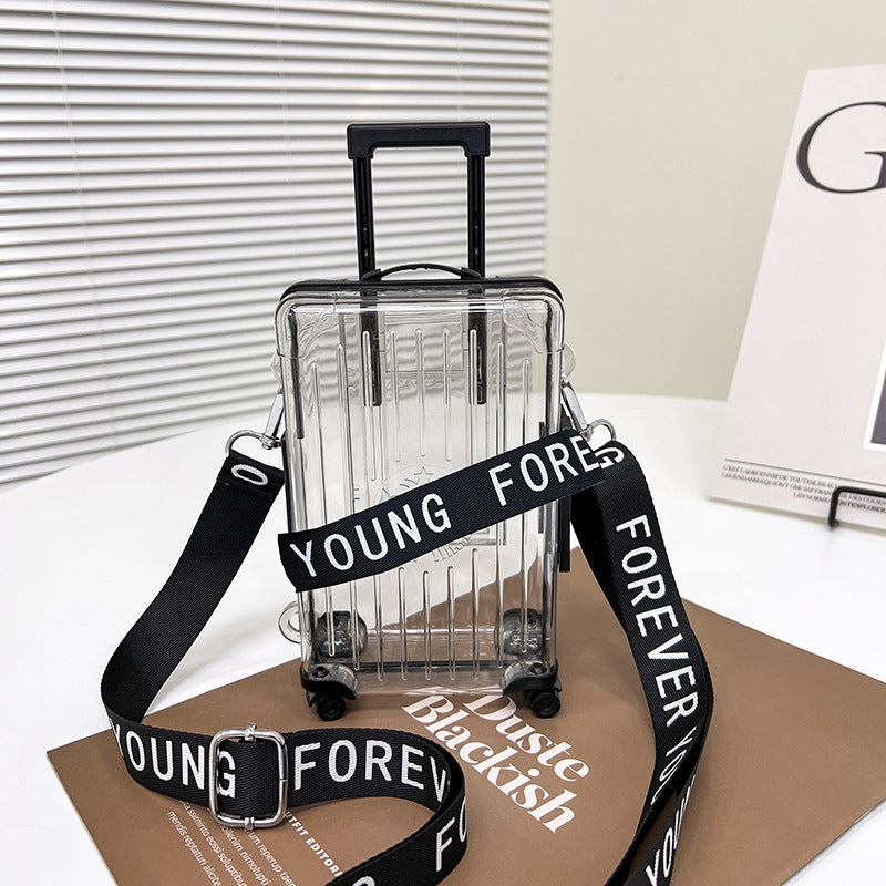 Women's Mini Fashionable Transparent Storage Change Cosmetics Crossbody Bags