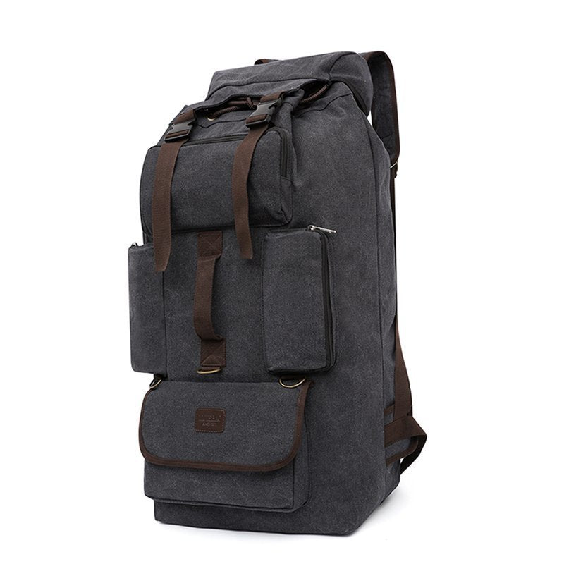 Men's Large Capacity Canvas For Moving Back Mountaineering Backpacks