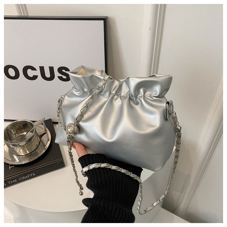 Women's Chain Pleated Niche High Quality Trendy Crossbody Bags