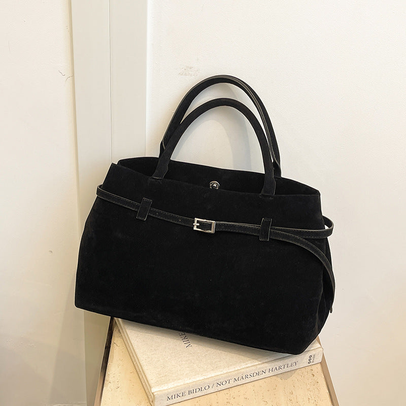 Popular Fashionable Retro Suede Surface Design Shoulder Bags
