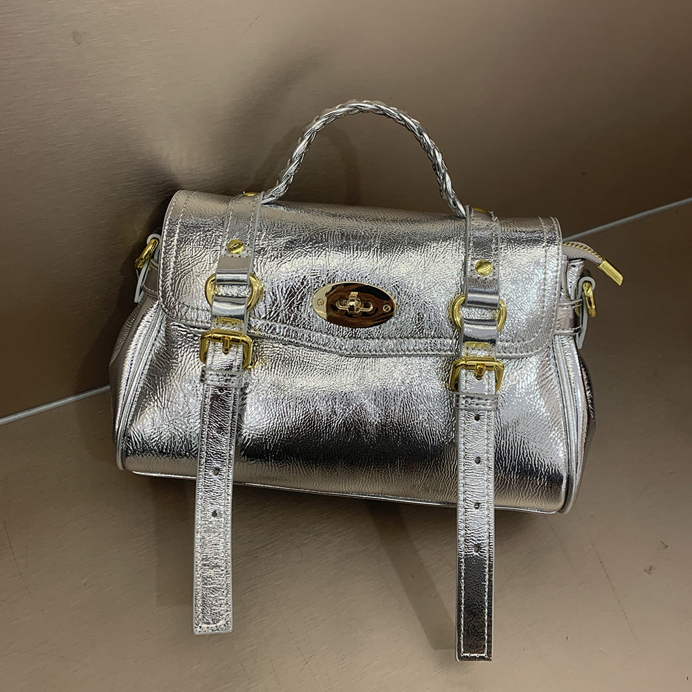 Charming Women's Leather Cowhide Portable Commuter Bags