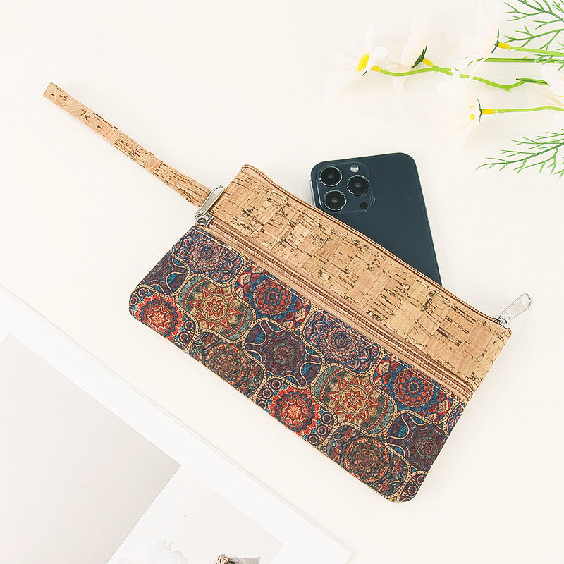 Classy Cork Printed Portable Cell Lightweight Phone Bags