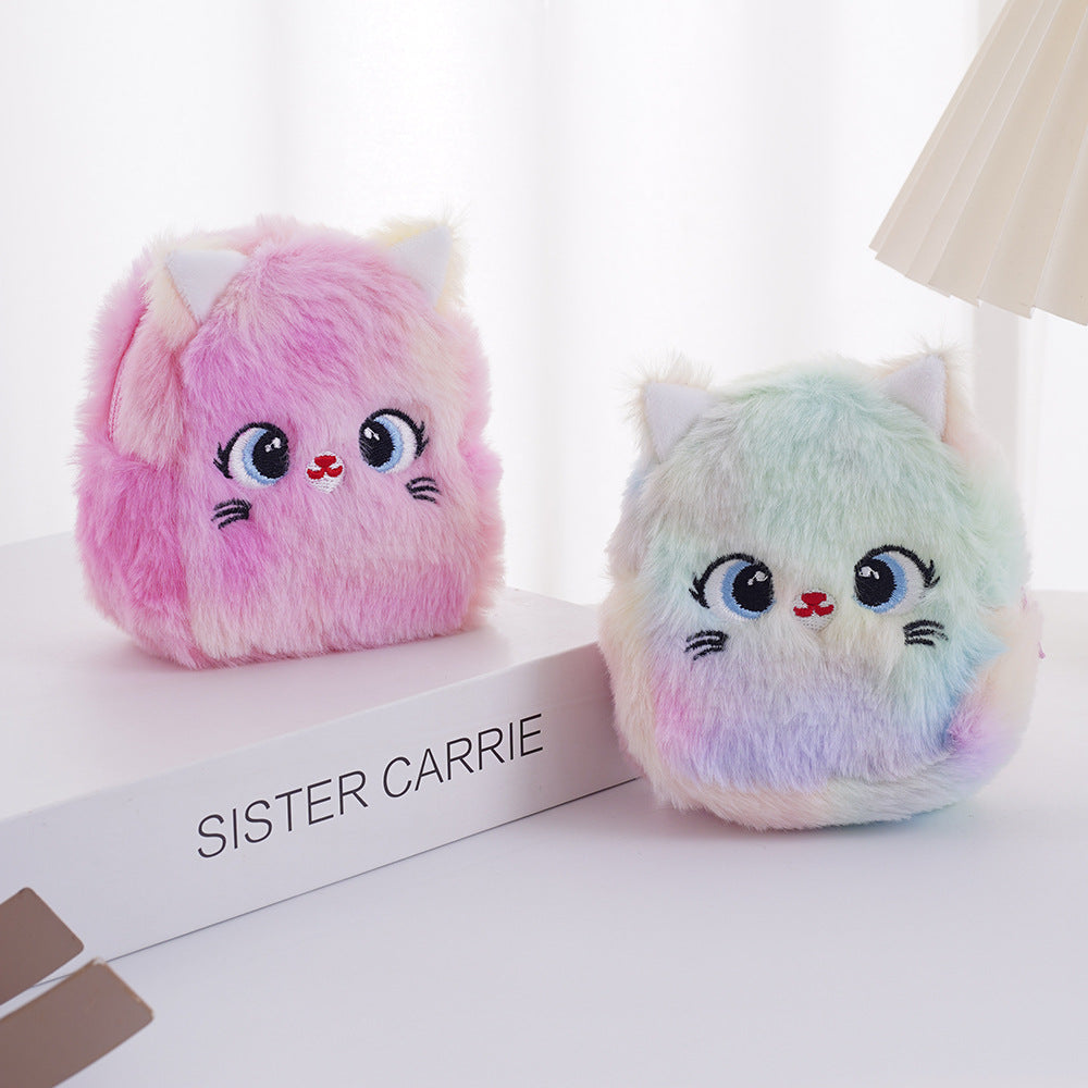 Heart Plush Mini Korean Style Fresh Children's Coin Purse