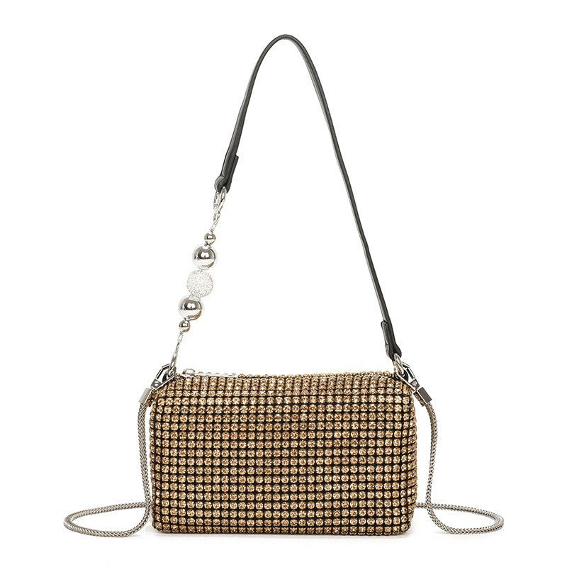 Women's Pearl Rhinestone Summer Shiny Full Diamond Armpit Bags