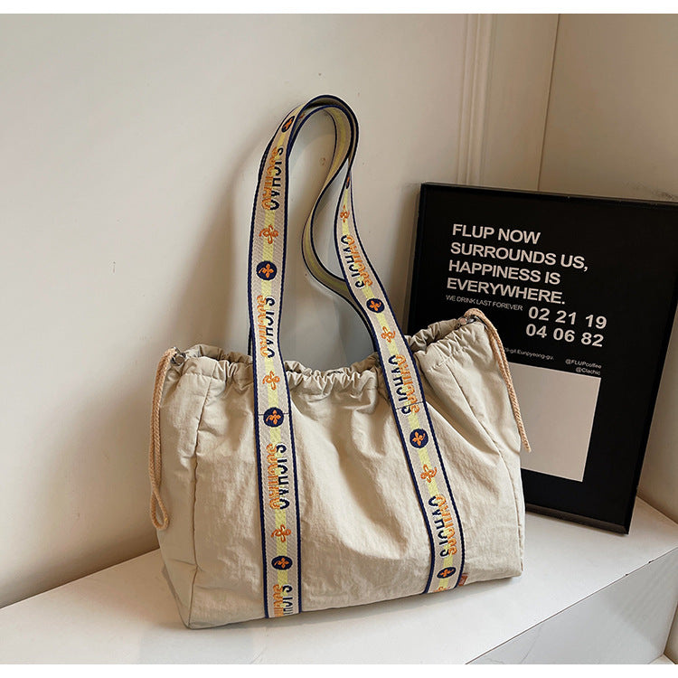 Cloth Large Capacity Totes Minority Simple Shoulder Bags