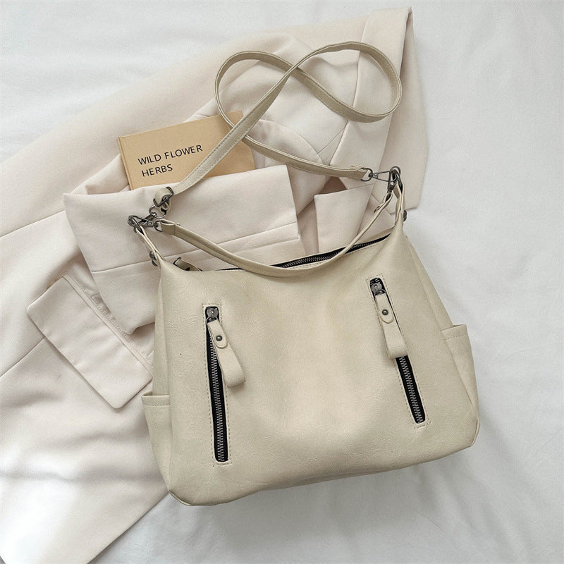 Women's Korean Style Large Capacity Commuter Textured Tote Bags