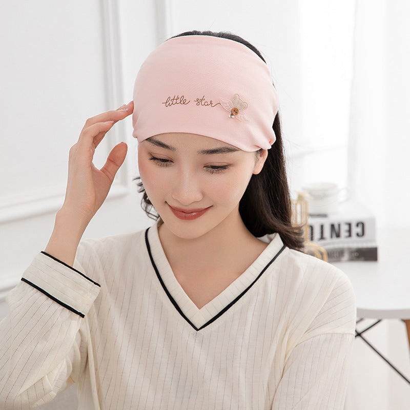 Confinement Cap Printed Hat Headscarf Cotton Bags