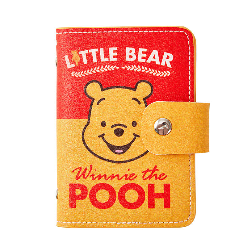 Cute Mini Strawberry Bear Pooh Large Card Holder
