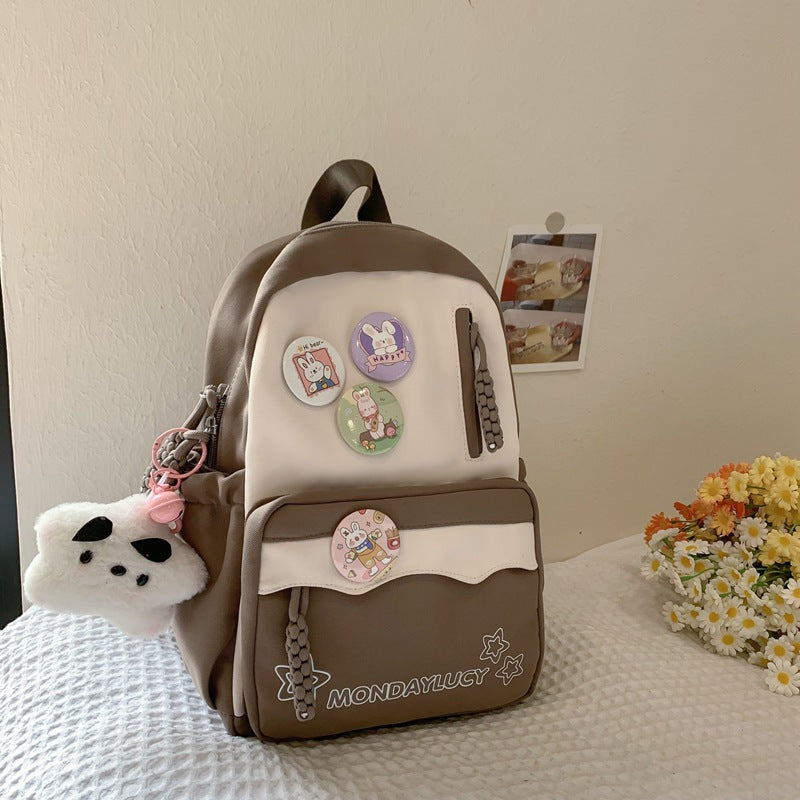 Soft Bubble Show Female College Convenient Backpacks