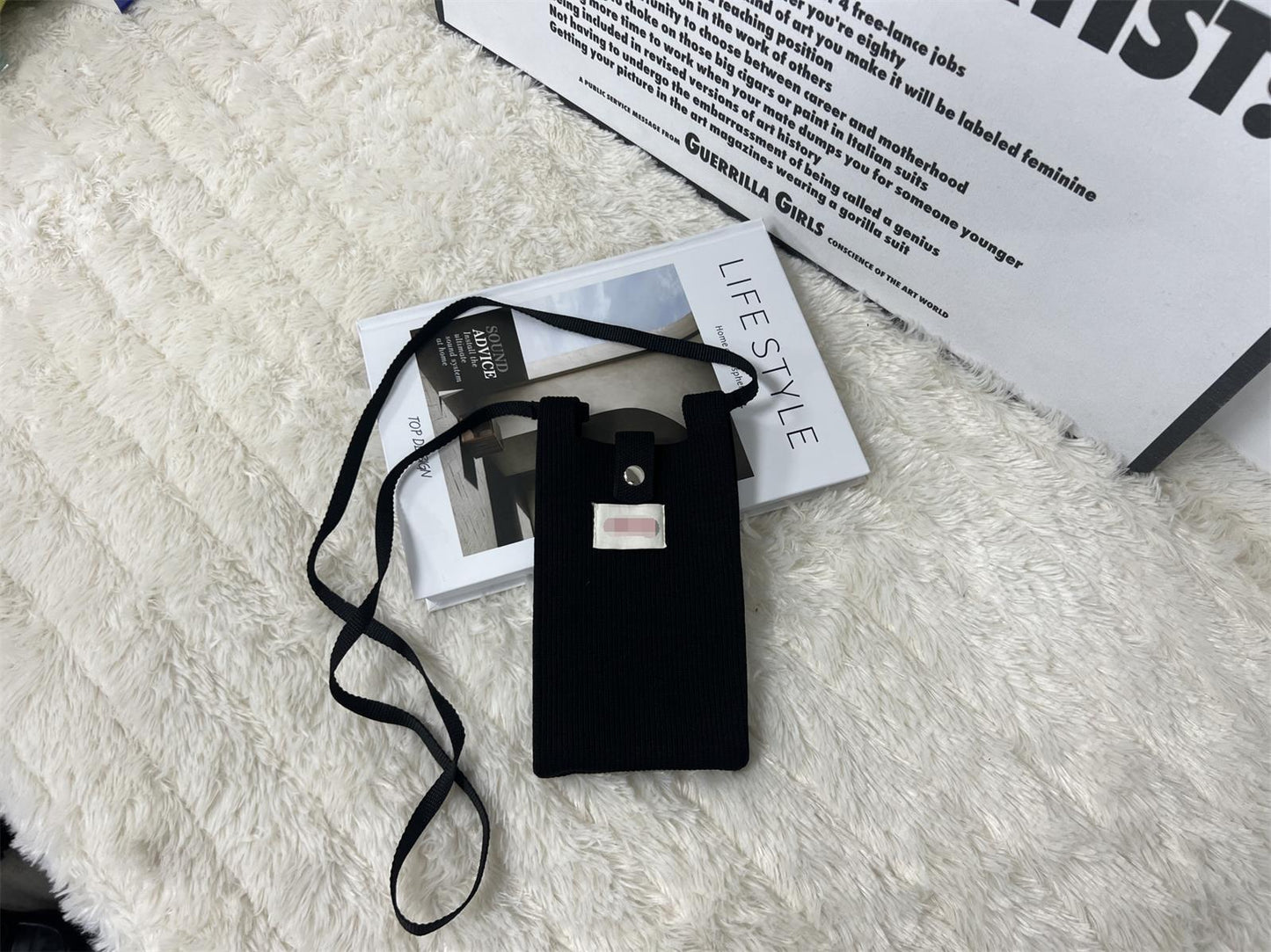 Spring Solid Color Cell Vertical Mini Simple Change Phone Bags