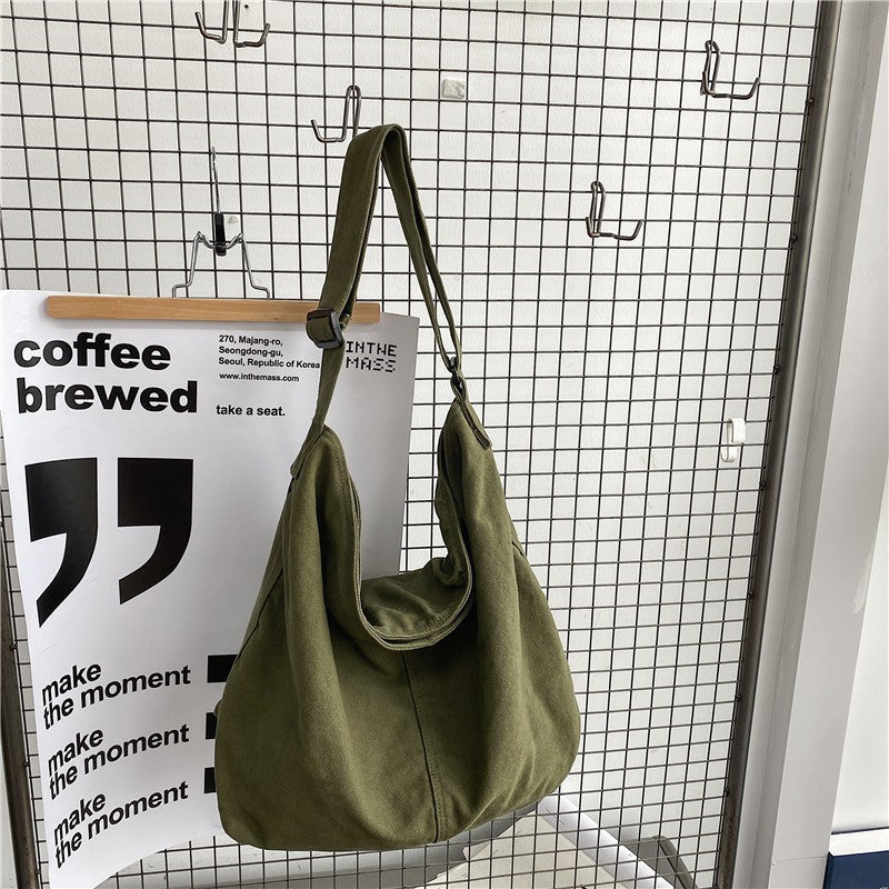 Women's & Men's Rotten Canvas Big Class Style Large Capacity Crossbody Bags
