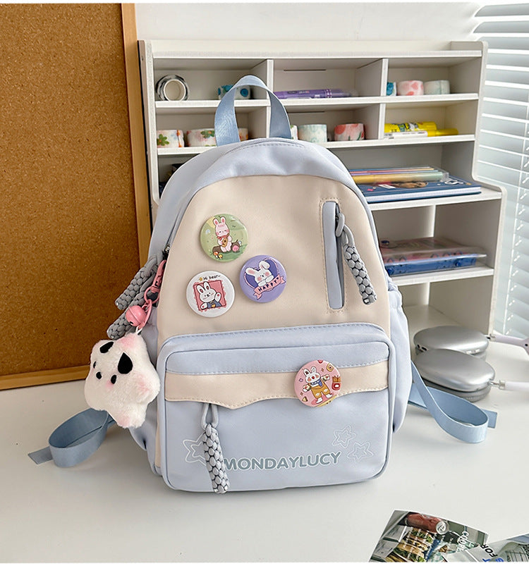 Style Simple Contrast Color Primary Secondary Backpacks