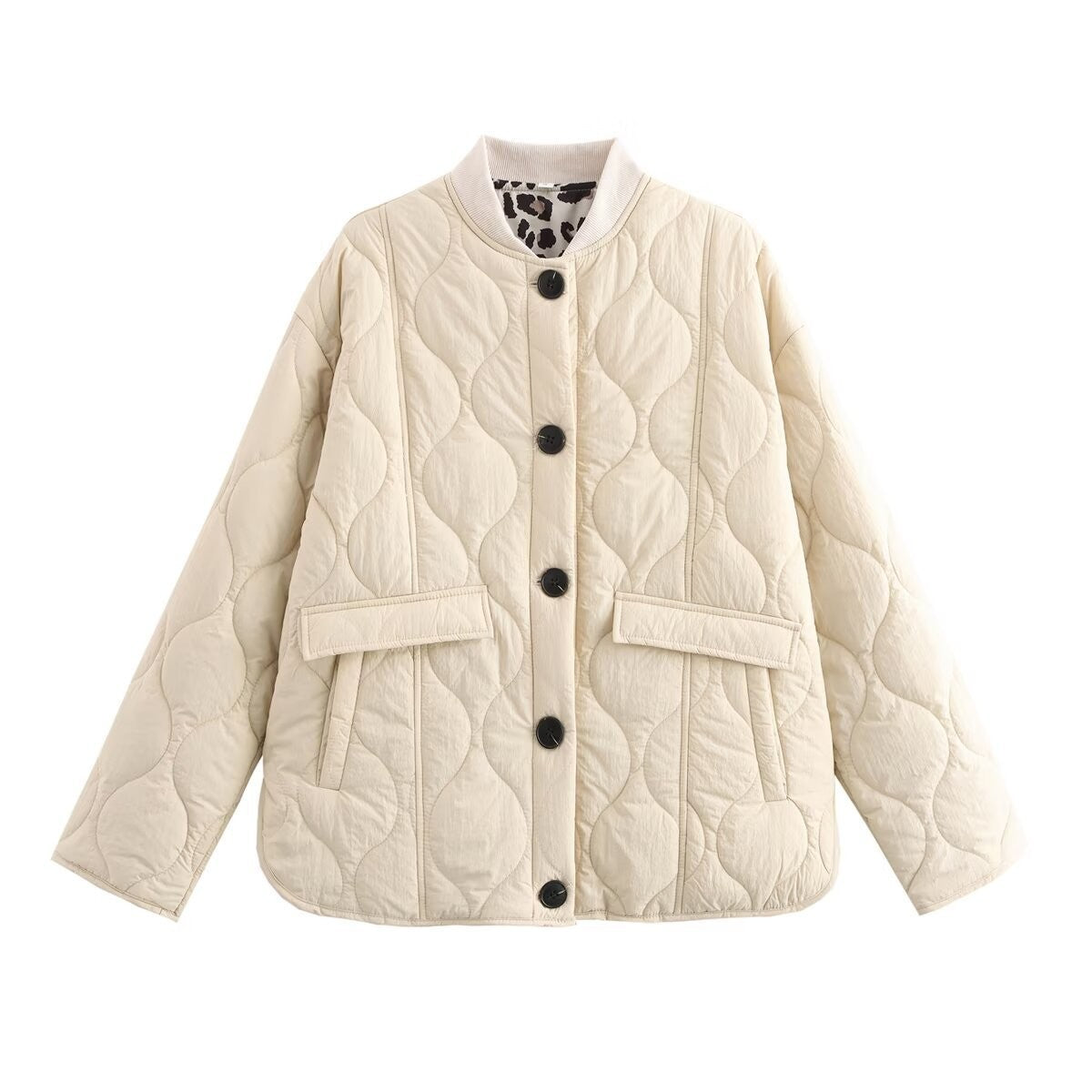 Women's Street Fashion Casual Quilted Cotton Coats
