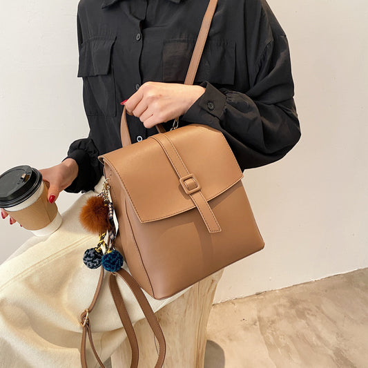 Women's Korean Soft Surface Fashion Trendy Backpacks