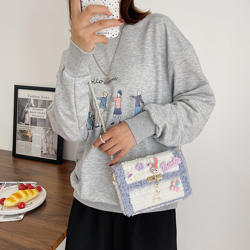 Hand-woven Cartoon Homemade Material For Free Crossbody Bags