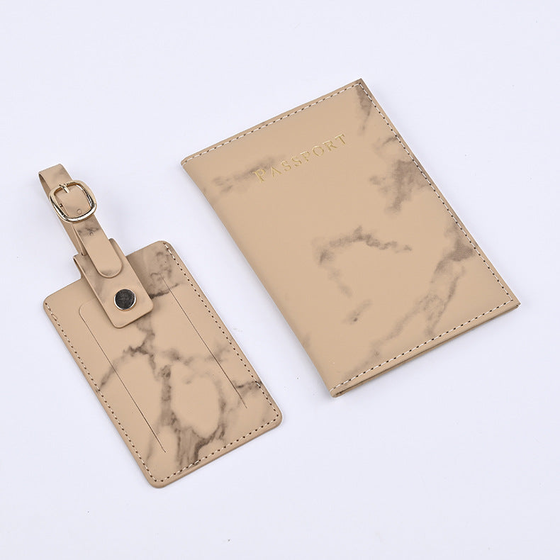 Marble Passport Cover Tag Boarding Pass Id Package