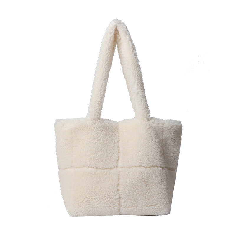 Unique High-grade Plush Trendy Fashion Furry Shoulder Bags