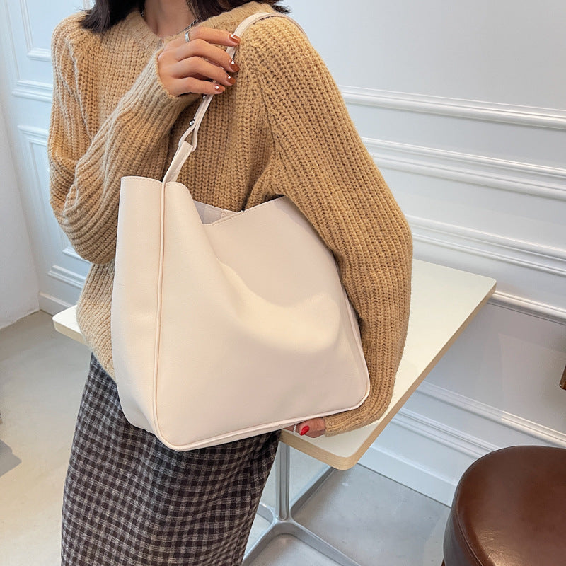 Women's Style Lazy Practical Shopping Simple Soft Shoulder Bags